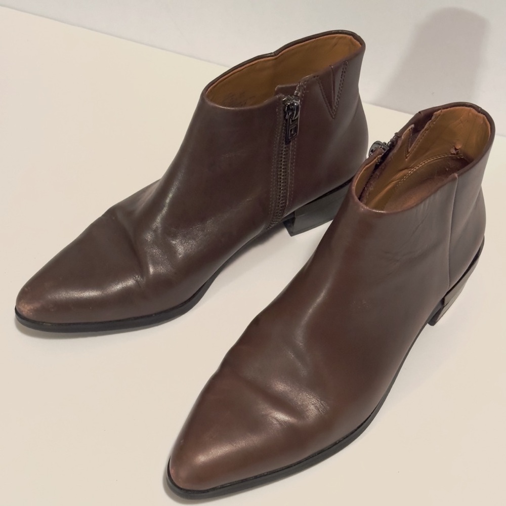 Brown Coach  Leather Woman’s  Ankle Boots